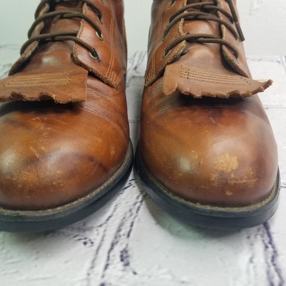 Ariat Heritage Lacer II lace up leather ropers boots - Picture 14 of 15